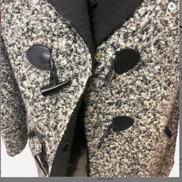 Michael Tyler Boucle Coat with Toggle Closure and Soft Fleece Lining Size XL - Picture 4 of 12